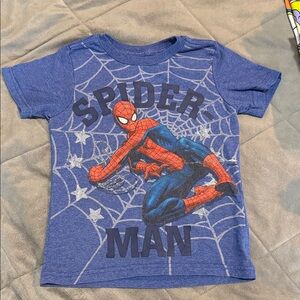 Marvel Blue Spider-Man Kids Short Sleeve Tee
